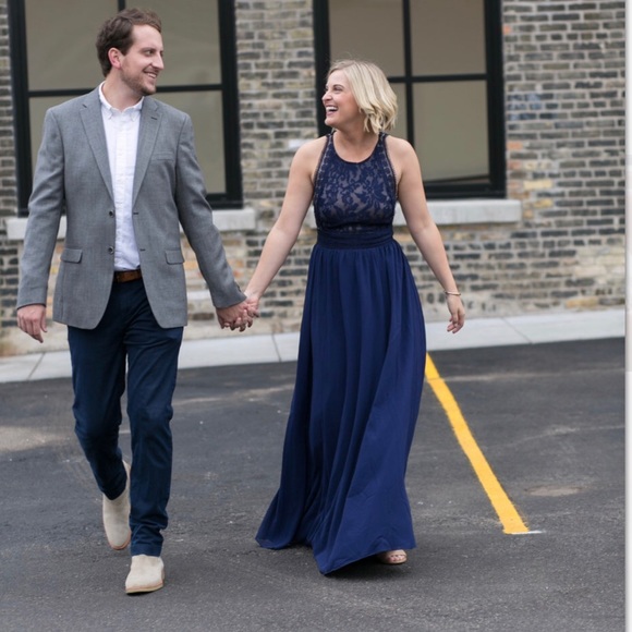 Navy maxi dress - Picture 2 of 2